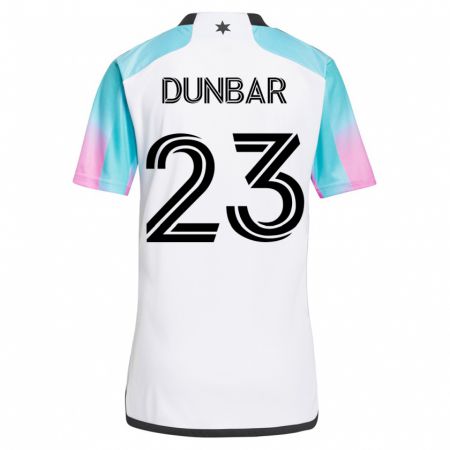 Kandiny Herren Cameron Dunbar #23 Weiß Auswärtstrikot Trikot 2023/24 T-Shirt