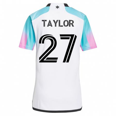 Kandiny Herren D.j. Taylor #27 Weiß Auswärtstrikot Trikot 2023/24 T-Shirt
