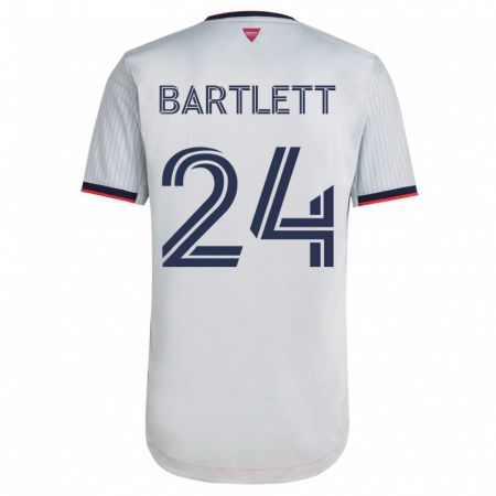 Kandiny Herren Lucas Bartlett #24 Weiß Auswärtstrikot Trikot 2023/24 T-Shirt