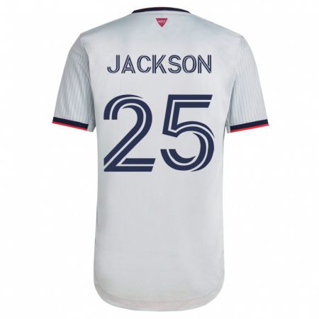 Kandiny Herren Aziel Jackson #25 Weiß Auswärtstrikot Trikot 2023/24 T-Shirt