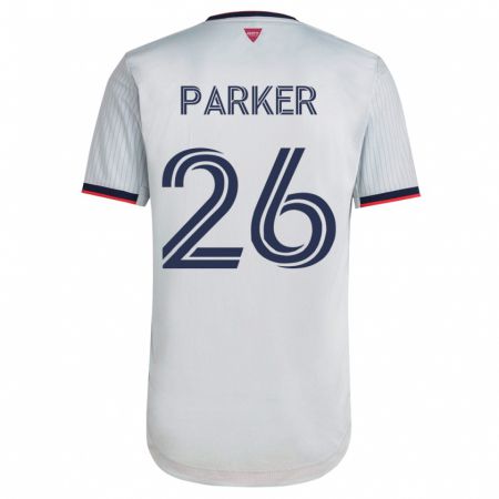 Kandiny Herren Tim Parker #26 Weiß Auswärtstrikot Trikot 2023/24 T-Shirt
