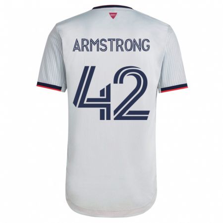Kandiny Herren Ezra Armstrong #42 Weiß Auswärtstrikot Trikot 2023/24 T-Shirt