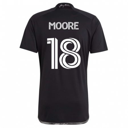 Kandiny Herren Shaq Moore #18 Schwarz Auswärtstrikot Trikot 2023/24 T-Shirt