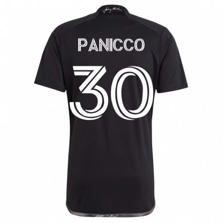 Kandiny Herren Elliot Panicco #30 Schwarz Auswärtstrikot Trikot 2023/24 T-Shirt