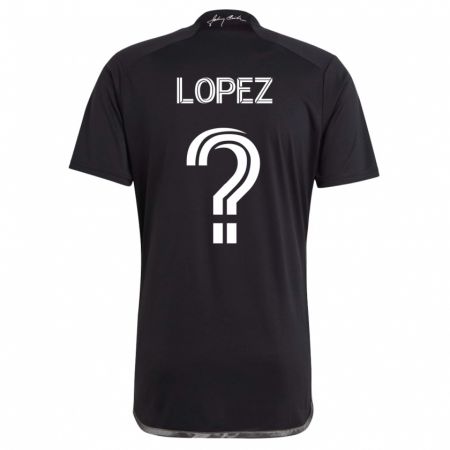 Kandiny Herren Alejandro Velazquez-Lopez #0 Schwarz Auswärtstrikot Trikot 2023/24 T-Shirt