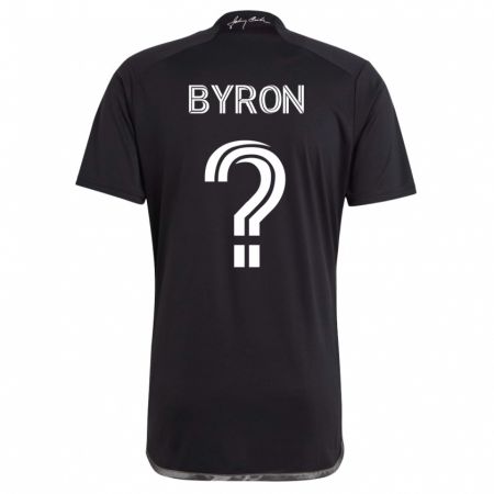 Kandiny Herren Samuel Byron #0 Schwarz Auswärtstrikot Trikot 2023/24 T-Shirt