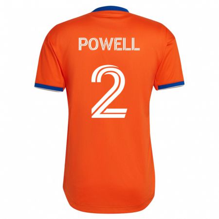 Kandiny Herren Alvas Powell #2 Weiß Auswärtstrikot Trikot 2023/24 T-Shirt