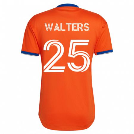Kandiny Herren Paul Walters #25 Weiß Auswärtstrikot Trikot 2023/24 T-Shirt