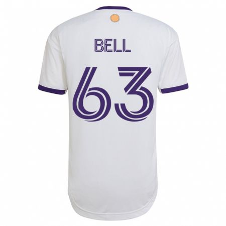 Kandiny Herren Dominic Bell #63 Weiß Auswärtstrikot Trikot 2023/24 T-Shirt