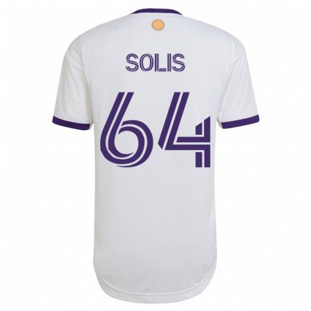 Kandiny Herren Jhon Solís #64 Weiß Auswärtstrikot Trikot 2023/24 T-Shirt