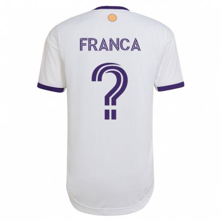 Kandiny Herren Theo Franca #0 Weiß Auswärtstrikot Trikot 2023/24 T-Shirt