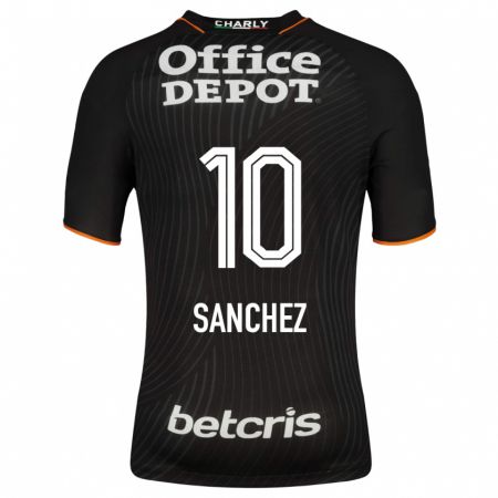Kandiny Herren Érick Sánchez #10 Schwarz Auswärtstrikot Trikot 2023/24 T-Shirt