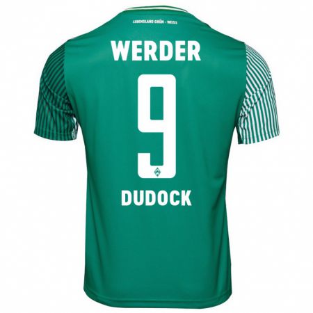 Kandiny Damen Joshua Dudock #9 Grün Heimtrikot Trikot 2023/24 T-Shirt