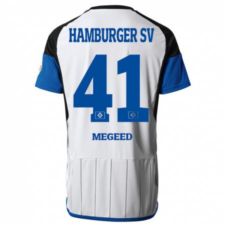 Kandiny Damen Omar Megeed #41 Weiß Heimtrikot Trikot 2023/24 T-Shirt