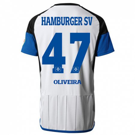 Kandiny Damen Nicolas Oliveira #47 Weiß Heimtrikot Trikot 2023/24 T-Shirt