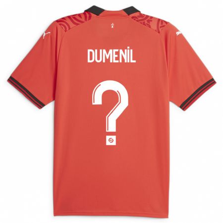 Kandiny Damen Kylian Dumenil #0 Rot Heimtrikot Trikot 2023/24 T-Shirt