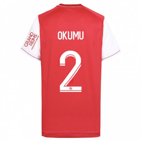 Kandiny Damen Joseph Okumu #2 Rot Heimtrikot Trikot 2023/24 T-Shirt