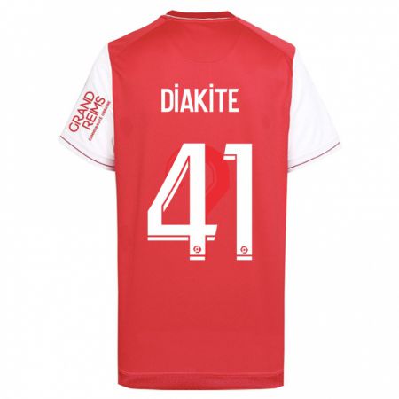 Kandiny Damen Ibrahim Diakité #41 Rot Heimtrikot Trikot 2023/24 T-Shirt