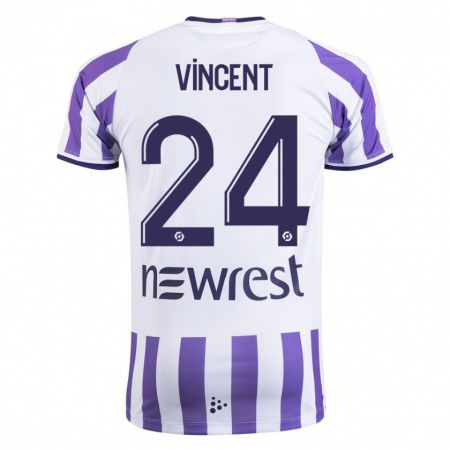 Kandiny Damen Magalie Vincent #24 Weiß Heimtrikot Trikot 2023/24 T-Shirt