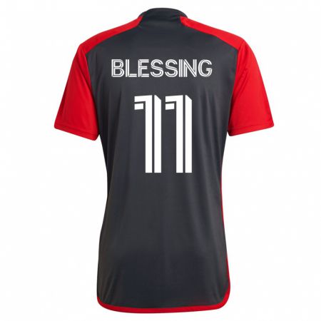 Kandiny Damen Latif Blessing #11 Grau Heimtrikot Trikot 2023/24 T-Shirt