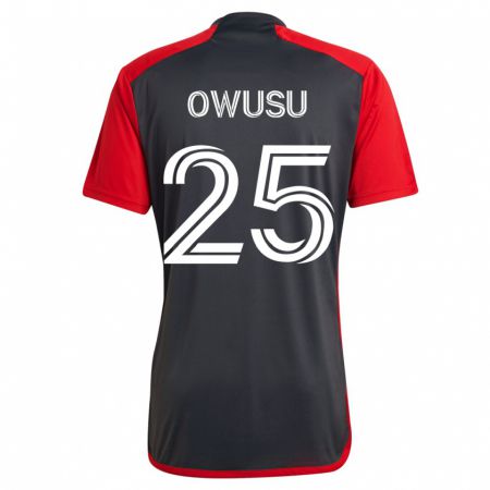 Kandiny Damen Prince Osei Owusu #25 Grau Heimtrikot Trikot 2023/24 T-Shirt