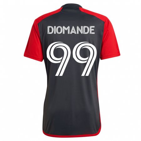 Kandiny Damen Adama Diomande #99 Grau Heimtrikot Trikot 2023/24 T-Shirt
