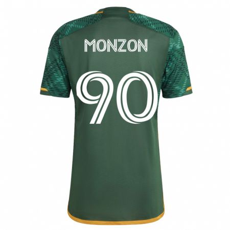 Kandiny Damen Florián Monzón #90 Grün Heimtrikot Trikot 2023/24 T-Shirt