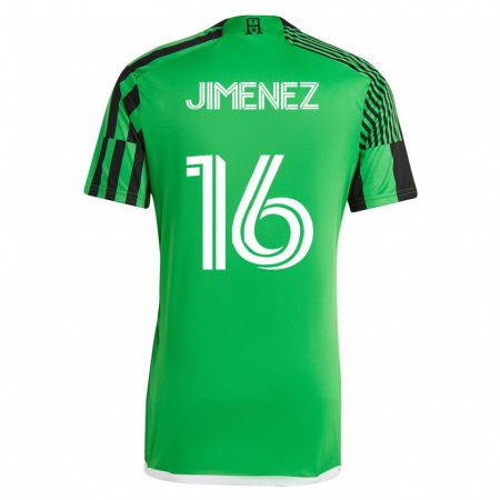 Kandiny Damen Héctor Jiménez #16 Grün Schwarz Heimtrikot Trikot 2023/24 T-Shirt