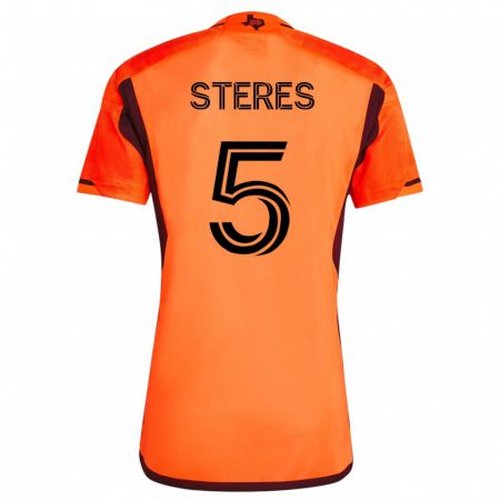 Kandiny Damen Daniel Steres #5 Orangefarben Heimtrikot Trikot 2023/24 T-Shirt
