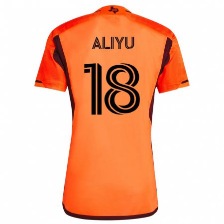 Kandiny Damen Ibrahim Aliyu #18 Orangefarben Heimtrikot Trikot 2023/24 T-Shirt