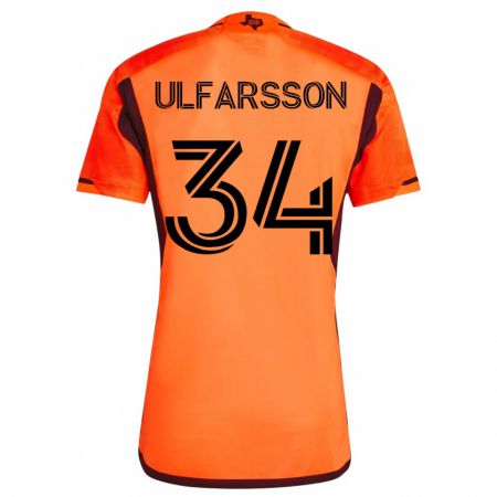 Kandiny Damen Thor Úlfarsson #34 Orangefarben Heimtrikot Trikot 2023/24 T-Shirt