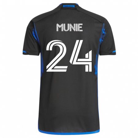 Kandiny Damen Daniel Munie #24 Blau Schwarz Heimtrikot Trikot 2023/24 T-Shirt