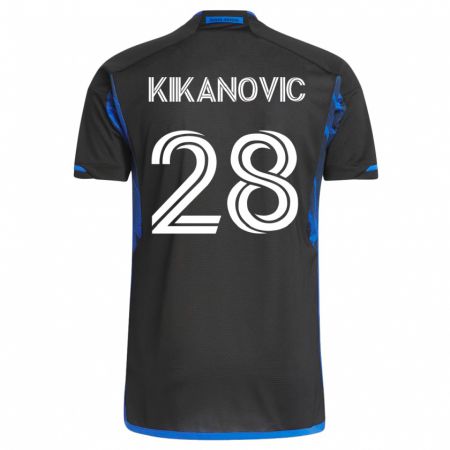 Kandiny Damen Benjamin Kikanovic #28 Blau Schwarz Heimtrikot Trikot 2023/24 T-Shirt