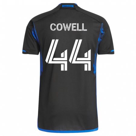 Kandiny Damen Cade Cowell #44 Blau Schwarz Heimtrikot Trikot 2023/24 T-Shirt