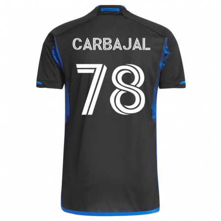 Kandiny Damen Sebastian Carbajal #78 Blau Schwarz Heimtrikot Trikot 2023/24 T-Shirt
