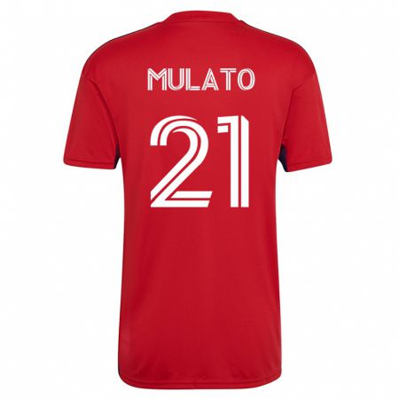 Kandiny Damen José Mulato #21 Rot Heimtrikot Trikot 2023/24 T-Shirt