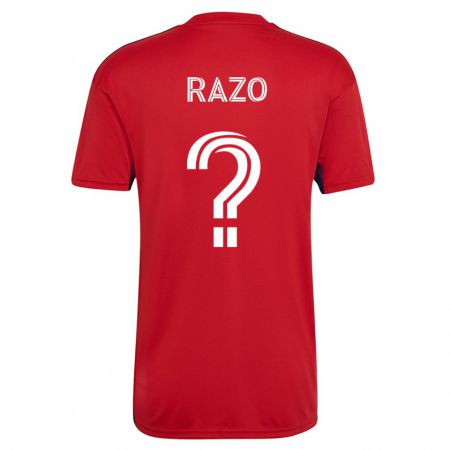 Kandiny Damen Edgar Razo #0 Rot Heimtrikot Trikot 2023/24 T-Shirt