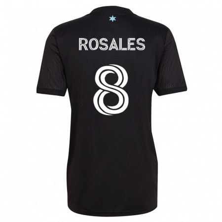 Kandiny Damen Joseph Rosales #8 Schwarz Heimtrikot Trikot 2023/24 T-Shirt