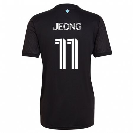 Kandiny Damen Sang-Bin Jeong #11 Schwarz Heimtrikot Trikot 2023/24 T-Shirt