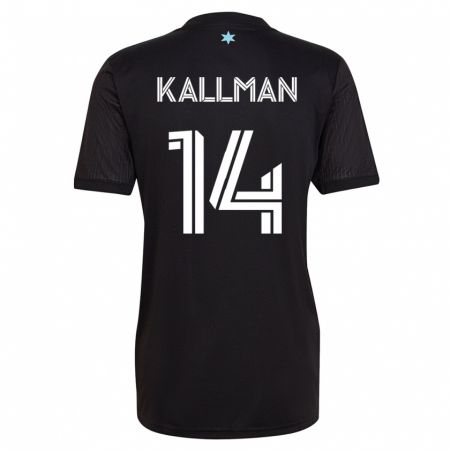 Kandiny Damen Brent Kallman #14 Schwarz Heimtrikot Trikot 2023/24 T-Shirt