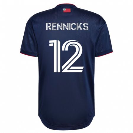 Kandiny Damen Justin Rennicks #12 Marine Heimtrikot Trikot 2023/24 T-Shirt