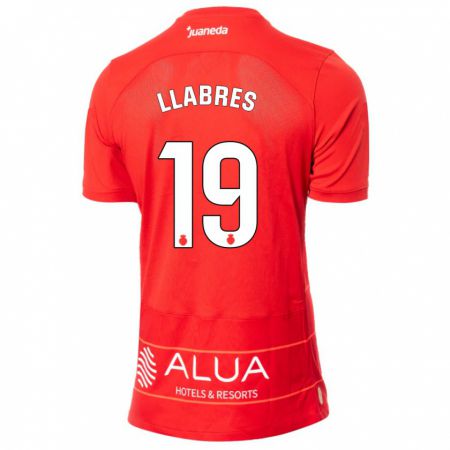 Kandiny Damen Javi Llabrés #19 Rot Heimtrikot Trikot 2023/24 T-Shirt