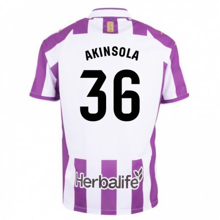 Kandiny Damen Tunde Akinsola #36 Lila Heimtrikot Trikot 2023/24 T-Shirt