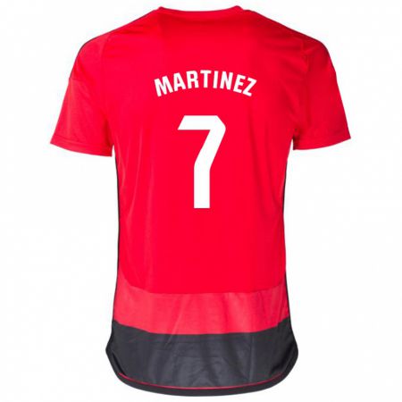 Kandiny Damen Gabri Martínez #7 Rot Schwarz Heimtrikot Trikot 2023/24 T-Shirt