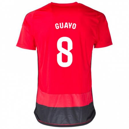 Kandiny Damen Guayo #8 Rot Schwarz Heimtrikot Trikot 2023/24 T-Shirt