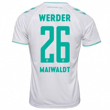 Kandiny Damen Julius Maiwaldt #26 Weiß Auswärtstrikot Trikot 2023/24 T-Shirt