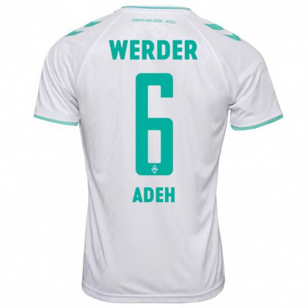 Kandiny Damen Wesley Adeh #6 Weiß Auswärtstrikot Trikot 2023/24 T-Shirt