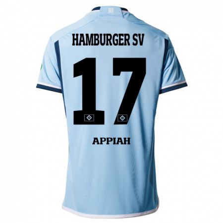 Kandiny Damen Emmanuel Appiah #17 Blau Auswärtstrikot Trikot 2023/24 T-Shirt