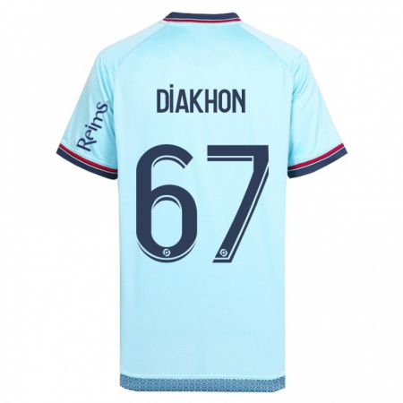 Kandiny Damen Mamadou Diakhon #67 Himmelblau Auswärtstrikot Trikot 2023/24 T-Shirt