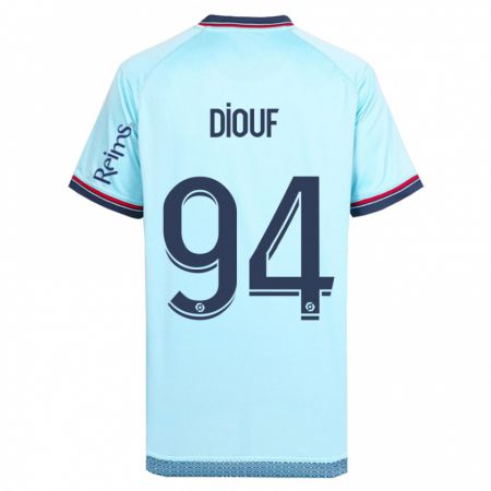 Kandiny Damen Yehvann Diouf #94 Himmelblau Auswärtstrikot Trikot 2023/24 T-Shirt